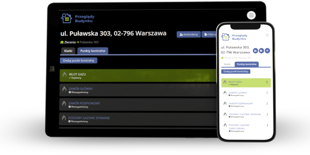 Aplikacja mobilna Przeglądy Budynku