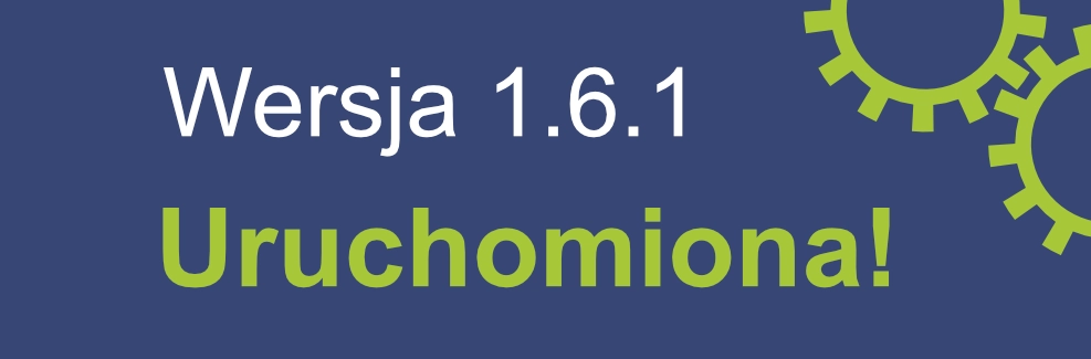 Wersja aplikacji 1.6.1 – uruchomiona