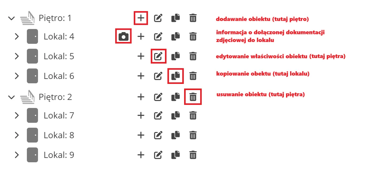 Pomoc systemu Przeglady Budynku